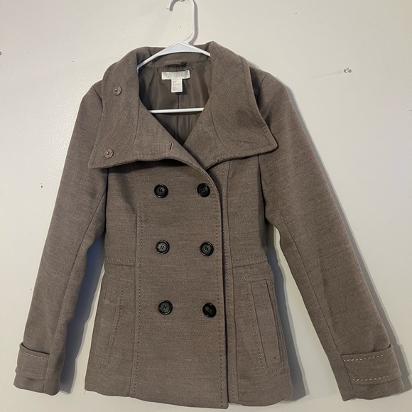 H&M Jackets & Blazers - H&M Tan/Beige/Brown Double Breasted Jacket pea coat trench coat
